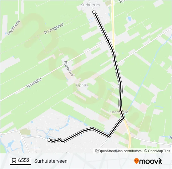 6552 Bus Line Map