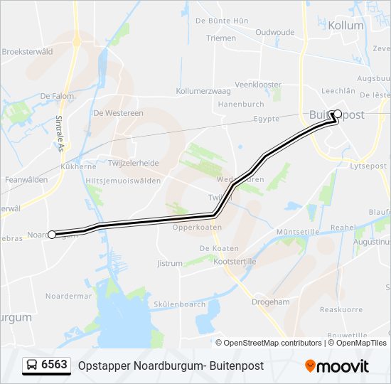 6563 Bus Line Map