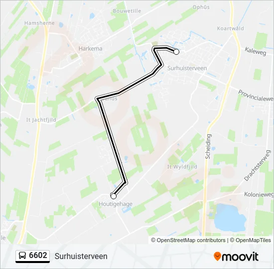 6602 Bus Line Map
