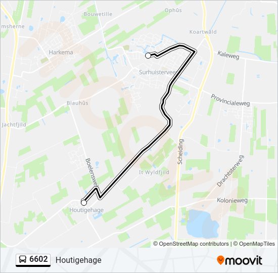 6602 Bus Line Map