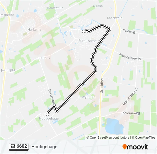 6602 Bus Line Map