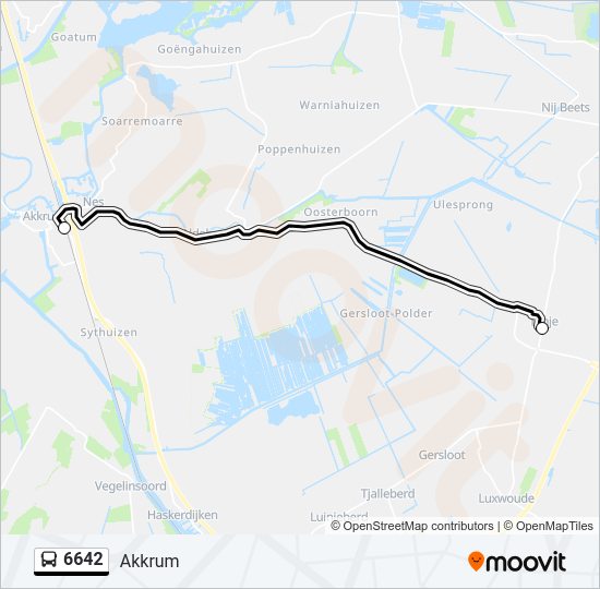 6642 Bus Line Map