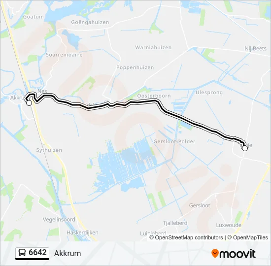 6642 Bus Line Map