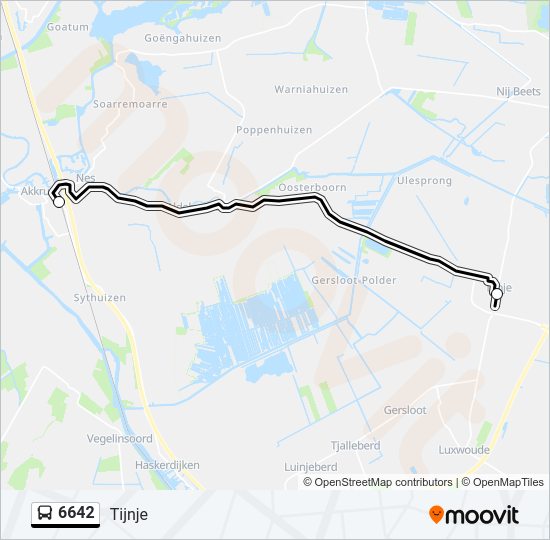 6642 Bus Line Map