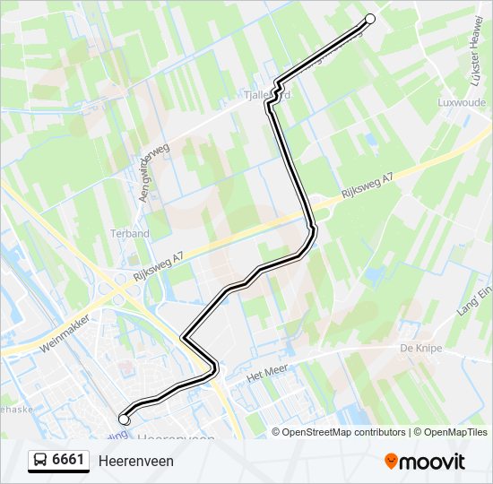 6661 Bus Line Map