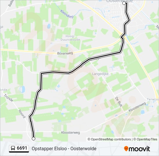 6691 Bus Line Map