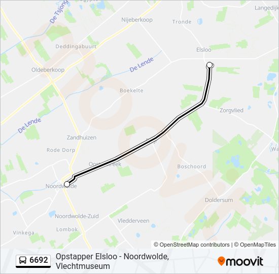 6692 Bus Line Map