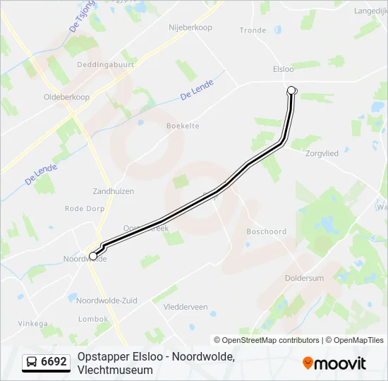 6692 Bus Line Map