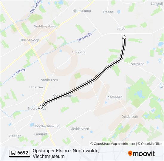 6692 Bus Line Map