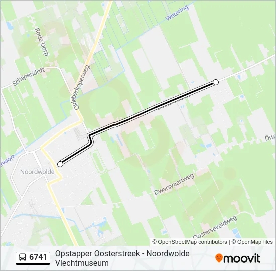 6741 Bus Line Map