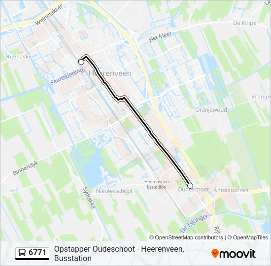 6771 Bus Line Map