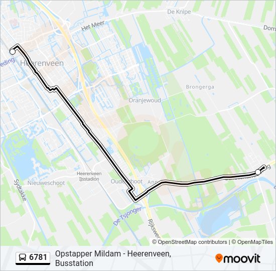 6781 Bus Line Map