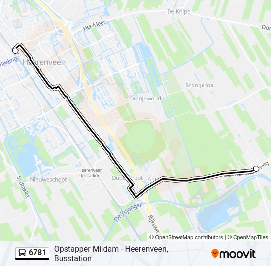 6781 Bus Line Map
