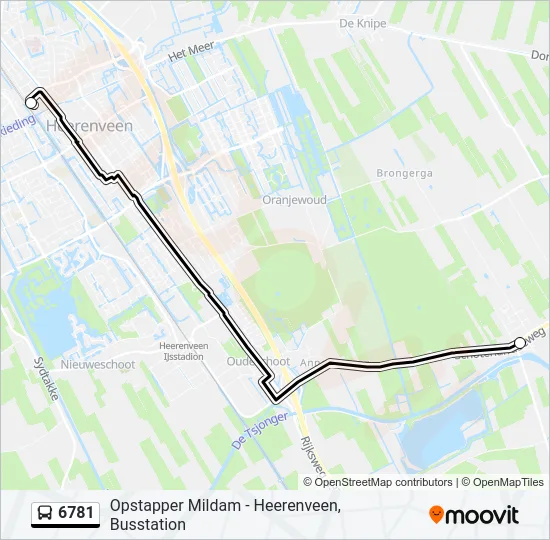 6781 Bus Line Map