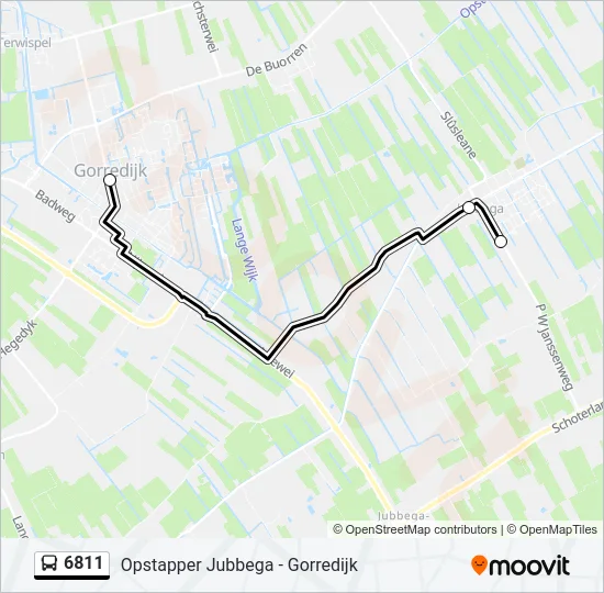 6811 Bus Line Map