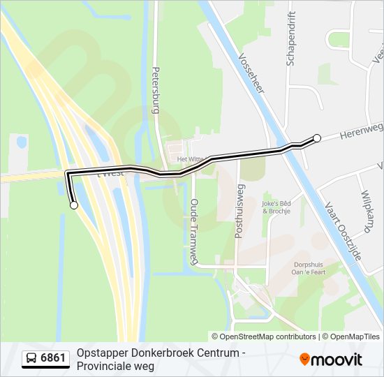 6861 Bus Line Map