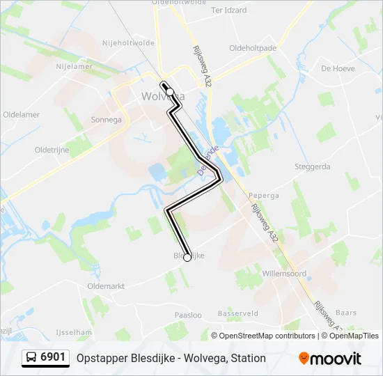 6901 Bus Line Map