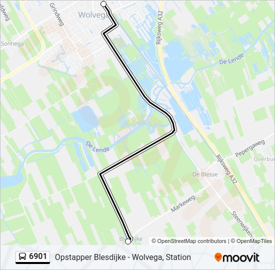 6901 Bus Line Map