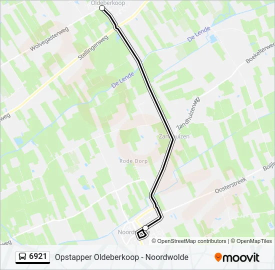 6921 Bus Line Map