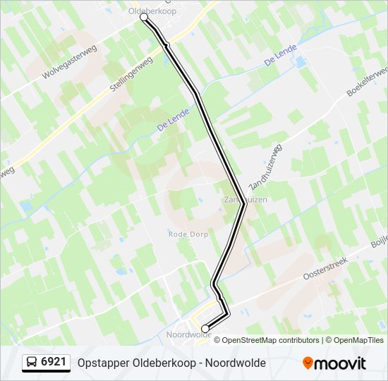 6921 Bus Line Map