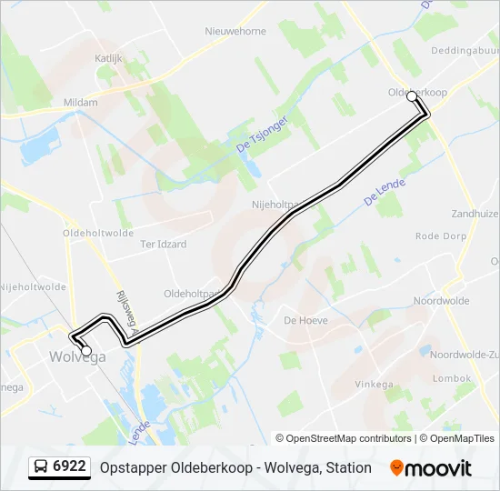 6922 Bus Line Map