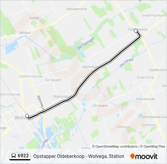 6922 Bus Line Map