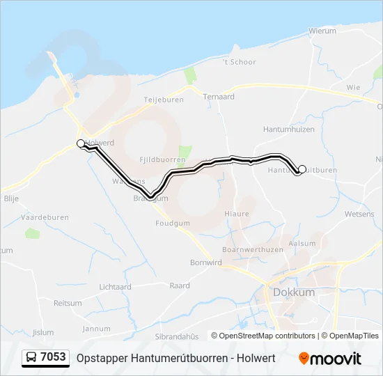 7053 Bus Line Map