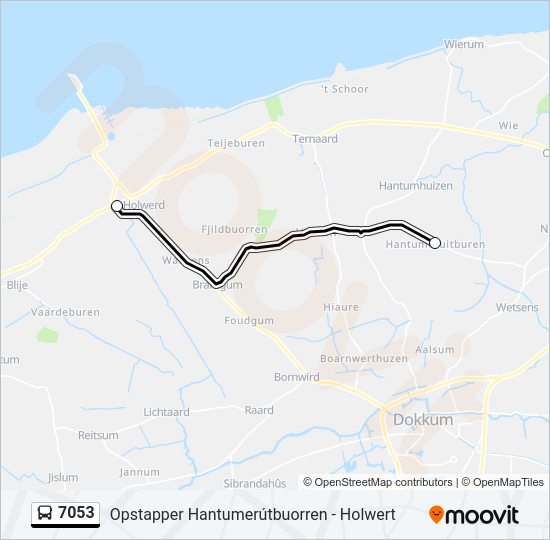 7053 Bus Line Map
