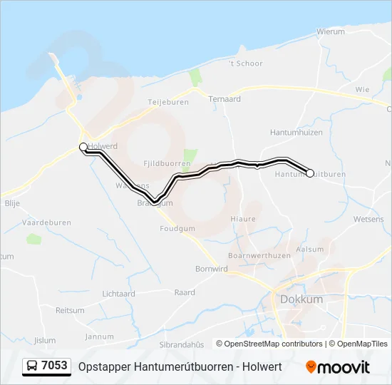 7053 Bus Line Map