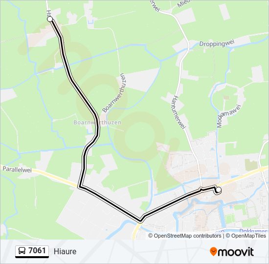 7061 Bus Line Map