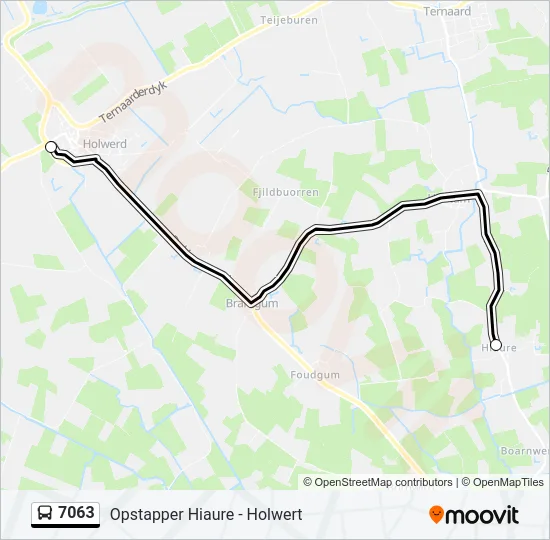 7063 Bus Line Map