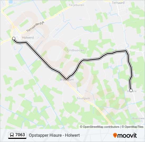 7063 Bus Line Map