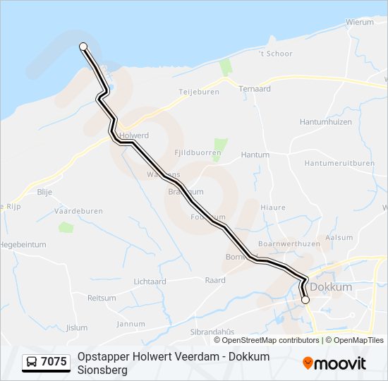 7075 Bus Line Map