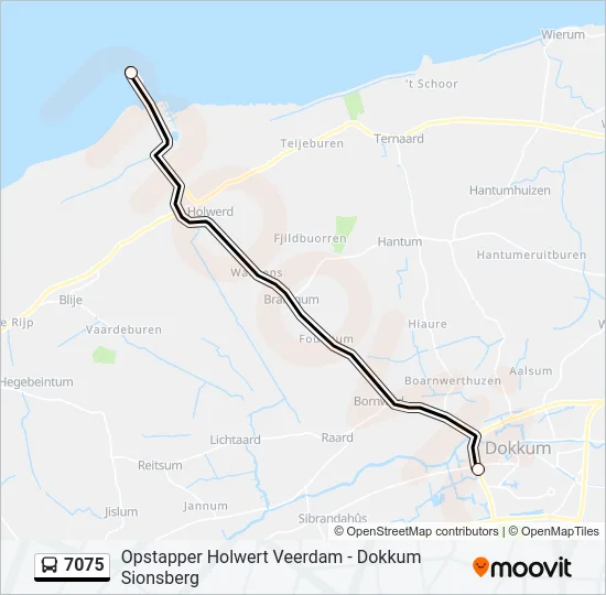 7075 Bus Line Map