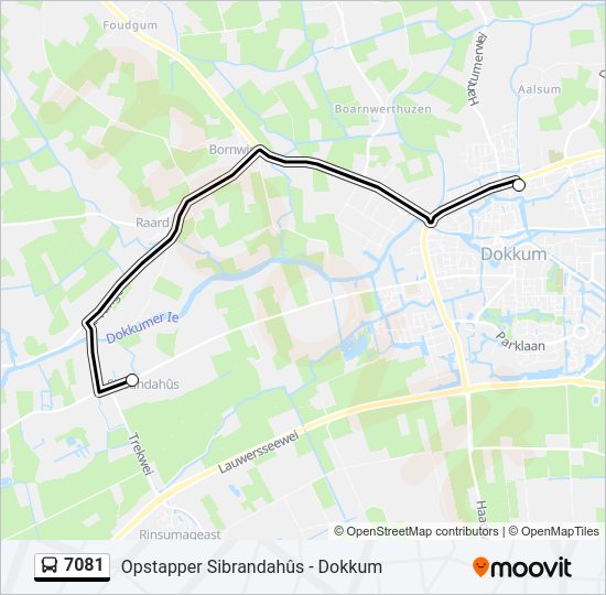 7081 Bus Line Map