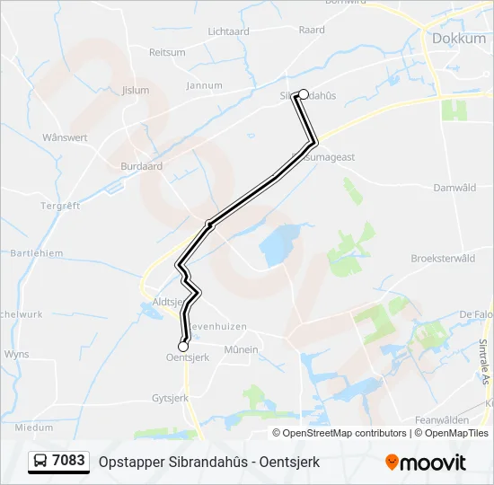 7083 Bus Line Map