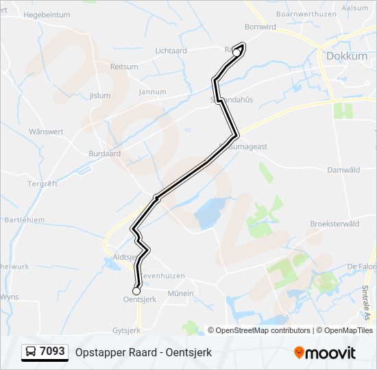 7093 Bus Line Map
