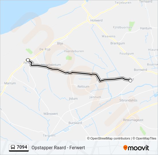 7094 Bus Line Map