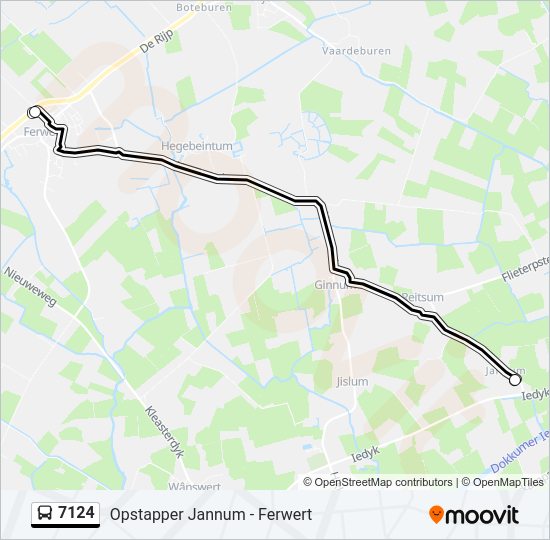 7124 Bus Line Map