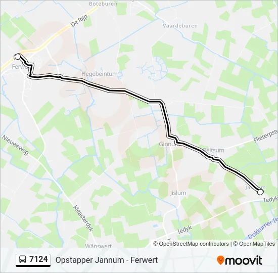 7124 Bus Line Map