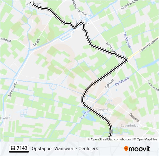 7143 Bus Line Map