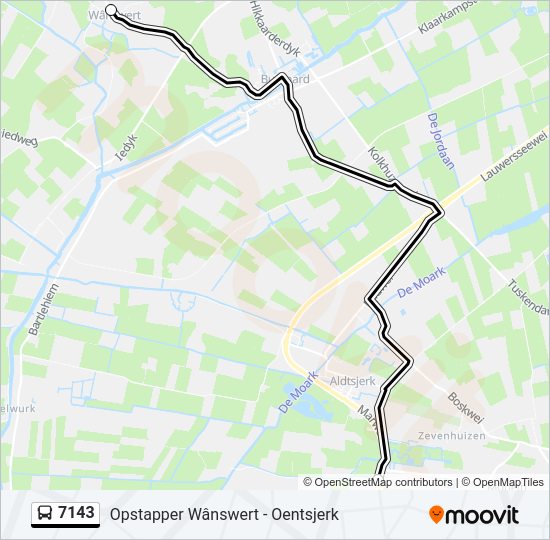 7143 Bus Line Map