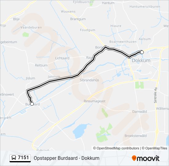 7151 Bus Line Map
