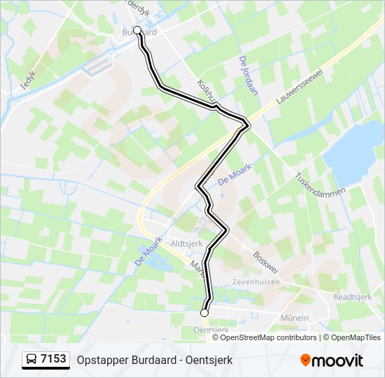 7153 Bus Line Map