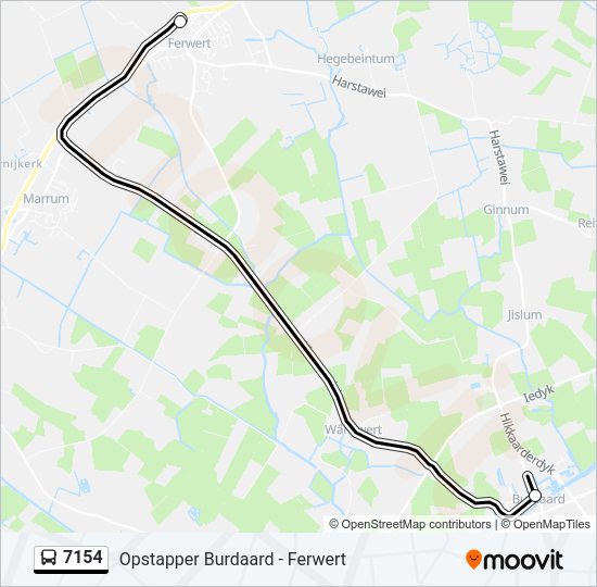 7154 Bus Line Map