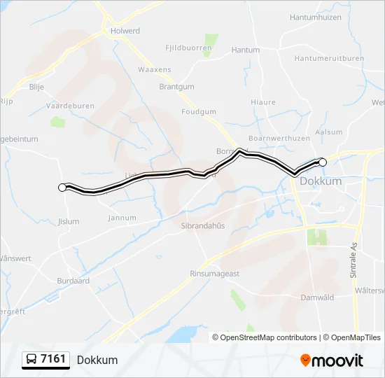 7161 Bus Line Map