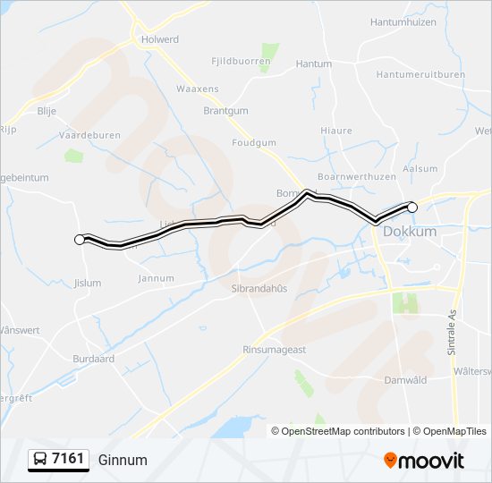7161 Bus Line Map