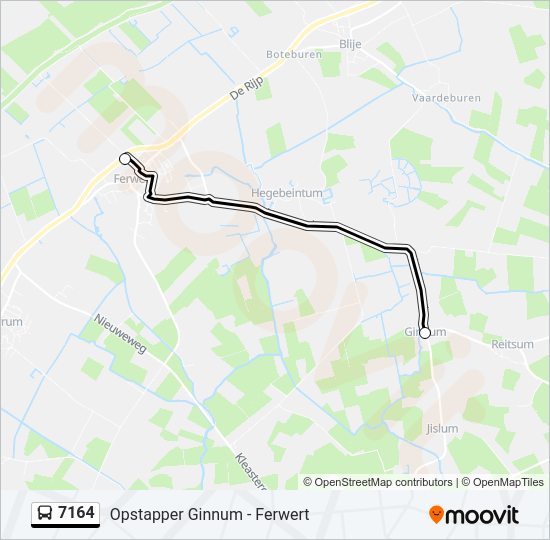 7164 Bus Line Map