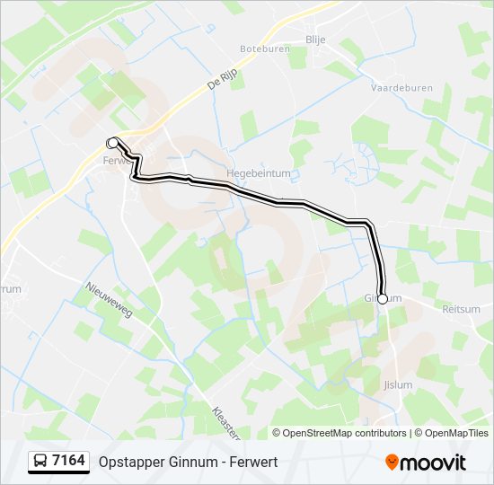 7164 Bus Line Map