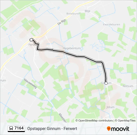7164 Bus Line Map
